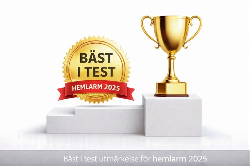 Bäst i test utmärkelse för hemlarm 2025